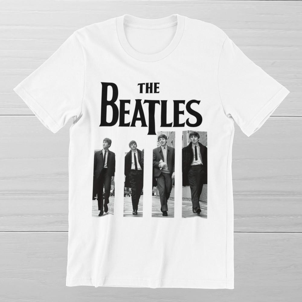 THE BEATLES Альбом Abbey Road Классический Рок Группа Легенда Хлопок Пряденая Хлопковая Футболка Унисекс