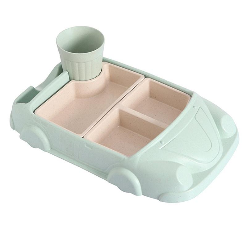 Пищевое бамбуковое волокно, детская посуда, тарелка для еды, коврик для еды, интегрированный дизайн, креативная сетчатая миска, детская посуда с героями мультфильмов