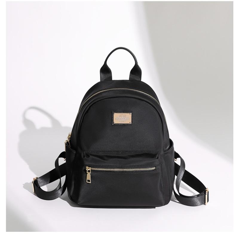 Однотонный рюкзак из ткани Оксфорд, студенческий небольшой рюкзак для женщин, легкий, для поездок на работу, осенний, нейлоновый, водонепроницаемый