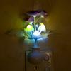LED Night Ligh Plug-in Lilac Night Lamp Lovely Colorful Mushroom Night Light Lamp Romantic LED Nightligh with Smart Light Sensor
