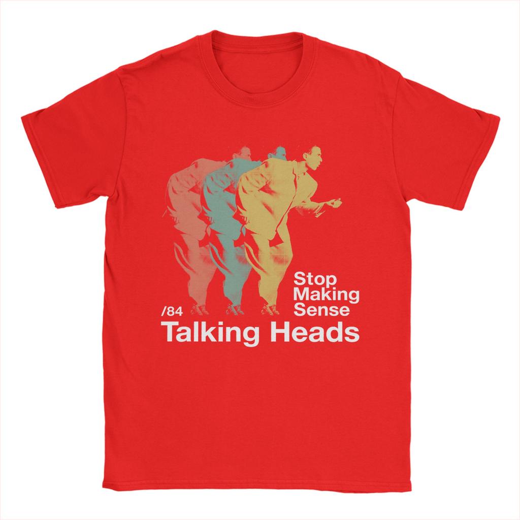 Unisex TShirts Talking Vintage Heads Stop Making Sense Funny Pure Cotton Tees Short Sleeve T Shirts Crew Neck Clothes Gift Idea