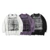 Свитер с принтом букв Diablo Rip для мужчин Ins High Street Trendy Brand Loose Crewneck Pullover