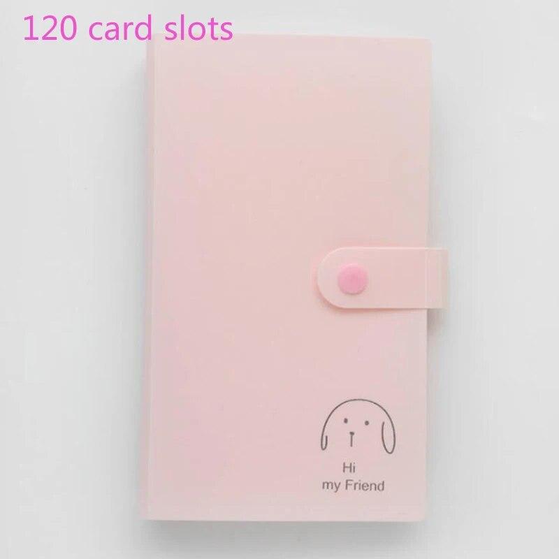 120/240 Pocket Name Card Book Home Picture Case Storage Photo Album Card Photocard Name Card ID Holder Home Accessories Dropship