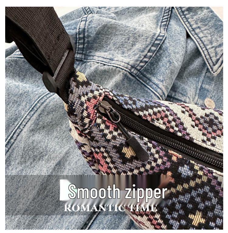 2023 Женская этническая шерстяная ретро сумка-пельмень через плечо - Универсальная и модная