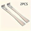 2pcs Stainless Steel Pry Bar Set with Sharp Straight Edges and 90° Corners, Large Flat Pry Bars for Carpentry and Beehive Maintenance, Carpentry Tools