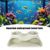Aquarium Underground Tunnel Cave Natural Curve Two Hole Viewing Fish Shrimp Hideout Fish Tank Undergravel Tunnel
