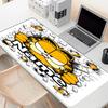 Custom Name Personalized Garfield Pattern Mousepad, Laptop PC Desk Mat, Decorative Desk Mat for Home Keyboard Pad Gift