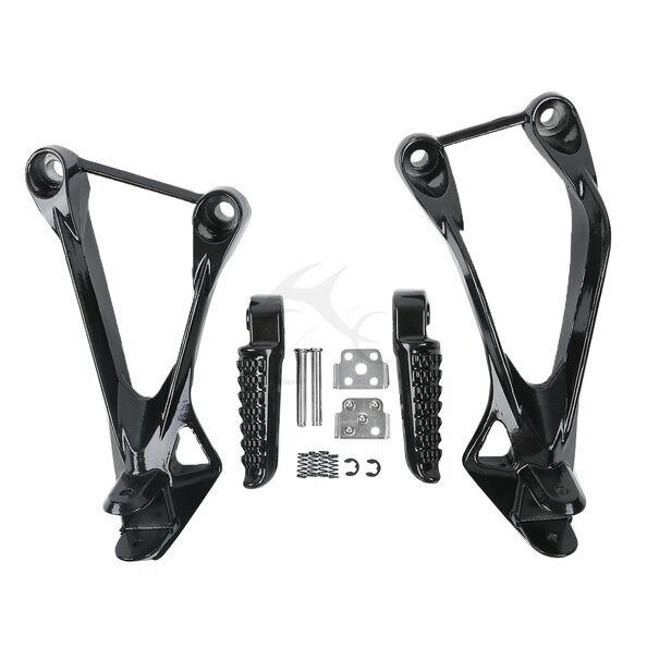 Motorcycle Rear Footrest Foot Pegs For KAWASAKI Ninja ZX6R 2005-2008 2007 2006 ZX636 2005-2006 Silver/Black/Matte Black