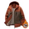 Fleece Jacket Men's Hooded Waterproof Quick-drying Fabric Jacket Jacket Fashionable Autumn and Winter Jacket Versatile