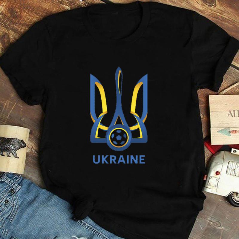 Классическая украинская подарочная футболка с флагом для девочек, футболки Harajuku Love, топы, женская украинская футболка, летняя футболка премиум-класса с коротким рукавом