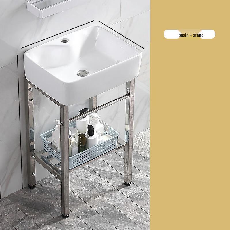 XONYSHI Ceramic Pedestal Wash Basin Set