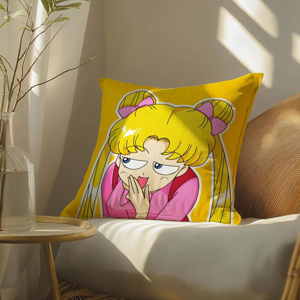 Чехол на подушку S-Sailoranimem-Moon, Двусторонний принт, Подушка для дивана, Изголовье кровати