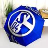 1 PC Automatic Folding Umbrella - FC Schalke 04 Custom Name Pattern, Portable & Foldable Design with 8 Ribs, Christmas Birthday Gifts