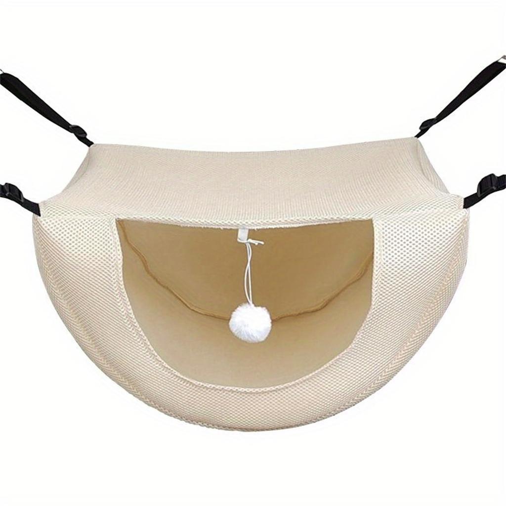 All Breathable Cats Cage , Ventilated Sandwich Mesh Hanging Cats Bed, Comfortable Elevated Pet For Sleeping & Relaxing