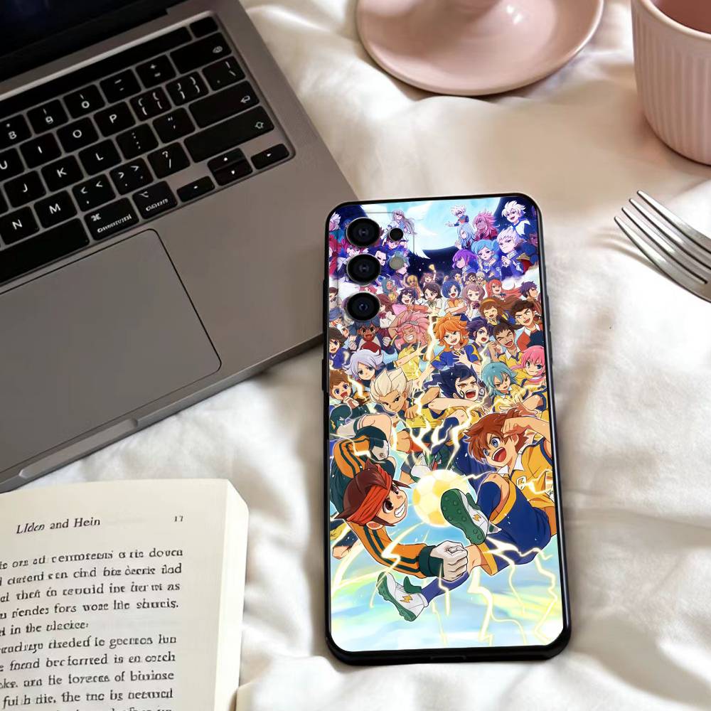 Чехол для телефона I-Inazuma Anime Eleven для Samsung S25,24,23,22,30,21,10,9,Ultra,Plus,Lite,FE,4,5 G Мягкий Черный Чехол