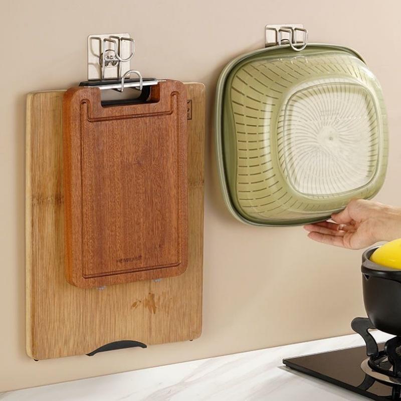 Practical Wash Basin Hook Storage Rack Multifunctional Bathroom Kitchen Wall Mounted Towel Hanging Holder