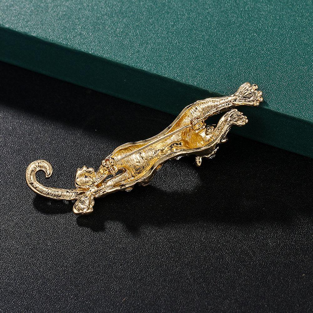 Decoration Animal Female Rhinestone Enamel Badges Tiger Brooches Korean Style Pin Fashion Jewelry