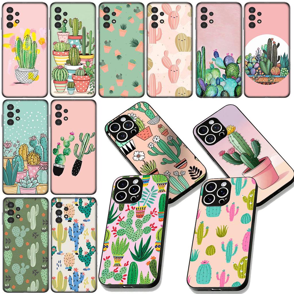 Cactus Wallpaper Phone Cover for Xiaomi Redmi Note 12 11 10 A3 Pro 10A 10C 12C Note12 5G Protective Case