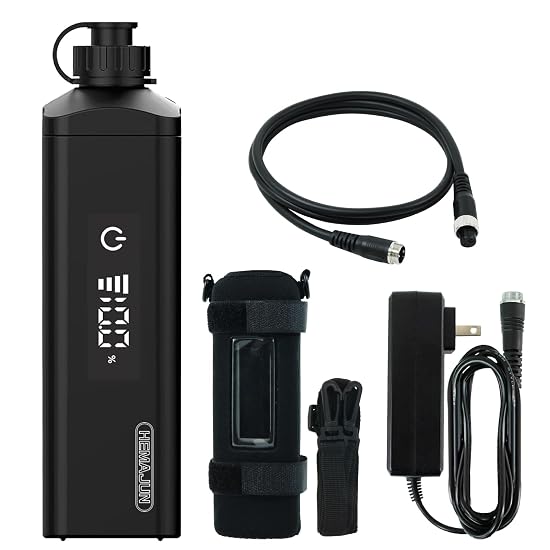 HEMAJUN Battery for Daiwa/Shimano Electric Reels, 10000mAh 14.8V, DX10, Capacitive Touch Display, Bu
