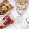 Rose Bouquet Wrapping Sleeve Plastic Bags Waterproof Valentine's Day Single Rose Flower Packaging Bag