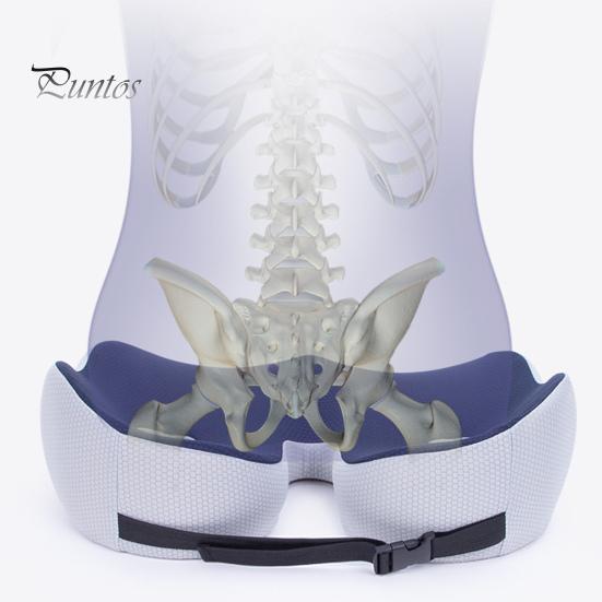 Эргономичная подушка для ягодиц, подушка для сиденья при геморрое, облегчение давления на копчик, поддержка с эффектом памяти, мягкое облегчение боли в спине, медленный отскок, удобное сидение