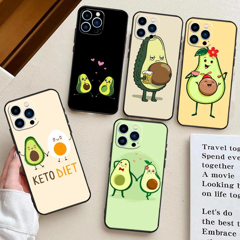 Cute Avocado Fruits For Realme GT7 Pro 15 10 11 12 13 14 Pro Plus C67 C65 C63 C61 C55 C53 C51 C35 C75 C71 Case