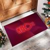 Nottingham Forest Football Print Crystal Velvet Rug, Comfortable Water Absorbent Non Slip Indoor Floor Carpet