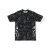Bape Унисекс футболка A Bathing Ape Space Camouflage Side Shark 'Черный' 1F30-109-004