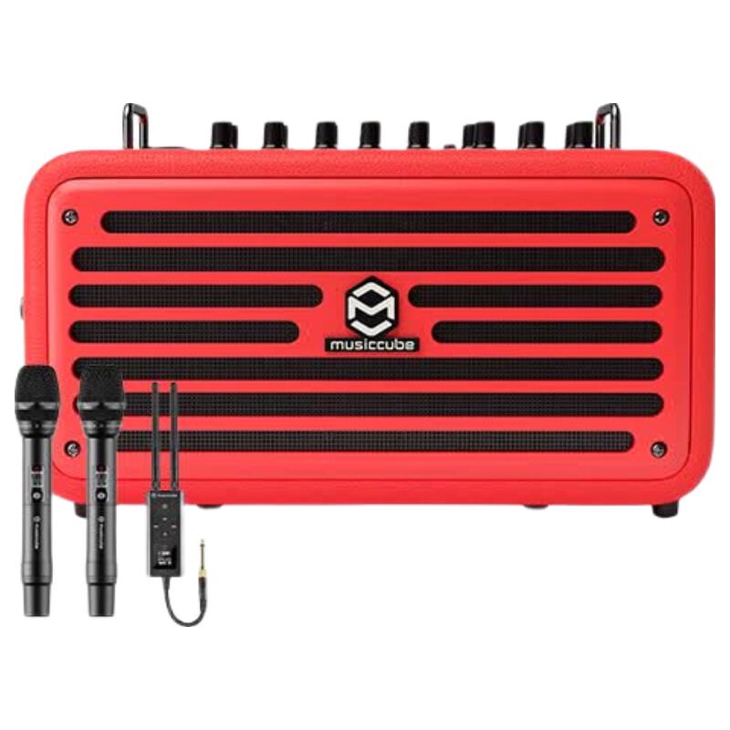 Mmusiccube MA60III Portable Outdoor Instrument & Vocal Speaker with G60 Dual Wireless Microphones (CN version)