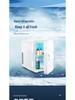 Компактный мини-холодильник двойного назначения: Портативный ретро-дизайн для дома, автомобиля и общежития с функцией охлаждения и изоляции.