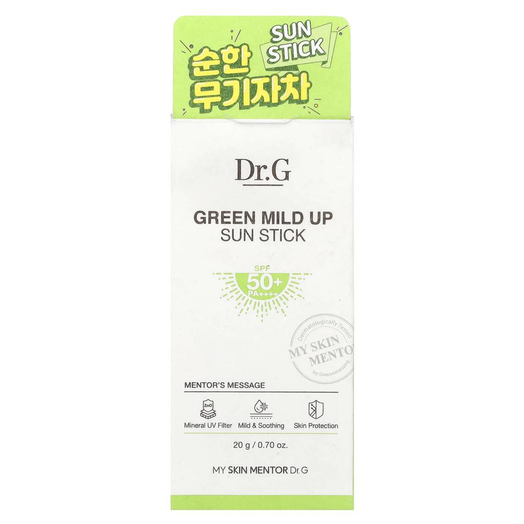 Dr. G, Green Mild Up Sun Stick, Spf 50+ Pa++++, 20G(0.7Oz)
