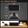 New 2Pcs Repeat Blinker Front Bumper Side Marker Turn Signal Light DRL Lamp for for TJ 1997-2006 #CH2550120