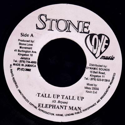7-дюймовая пластинка ELEPHANT MAN - Tall Up Tall Up NONE Stone Love Musi 2002 Ямайка Регги, Ска и Даб Б/У
