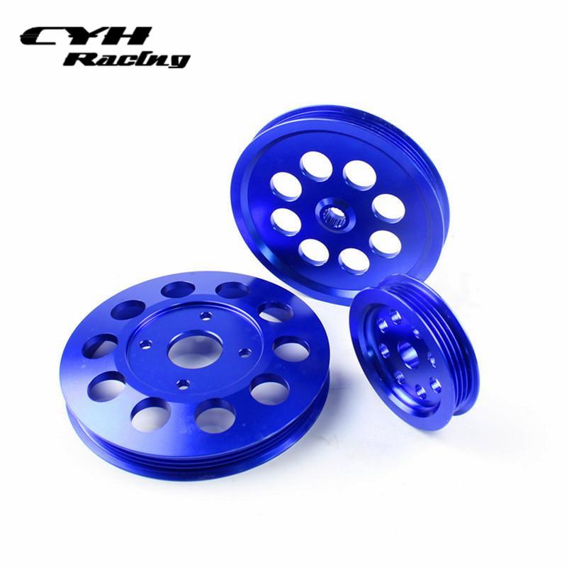 Aluminum Light-Weight Crank shaft Pulley For Nissan Skyline GTR RB20DET RB25DET RB26DET