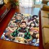Demon Slayer Floor Rug Carpet Anime Theme Soft Touch Non Slip Base for Bedroom Living Room Home Interior -QJY