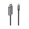 Cable Conversor AISENS A109-0880 USB-C/DisplayPort 8K 1.8m Negro Bidireccional Aluminio