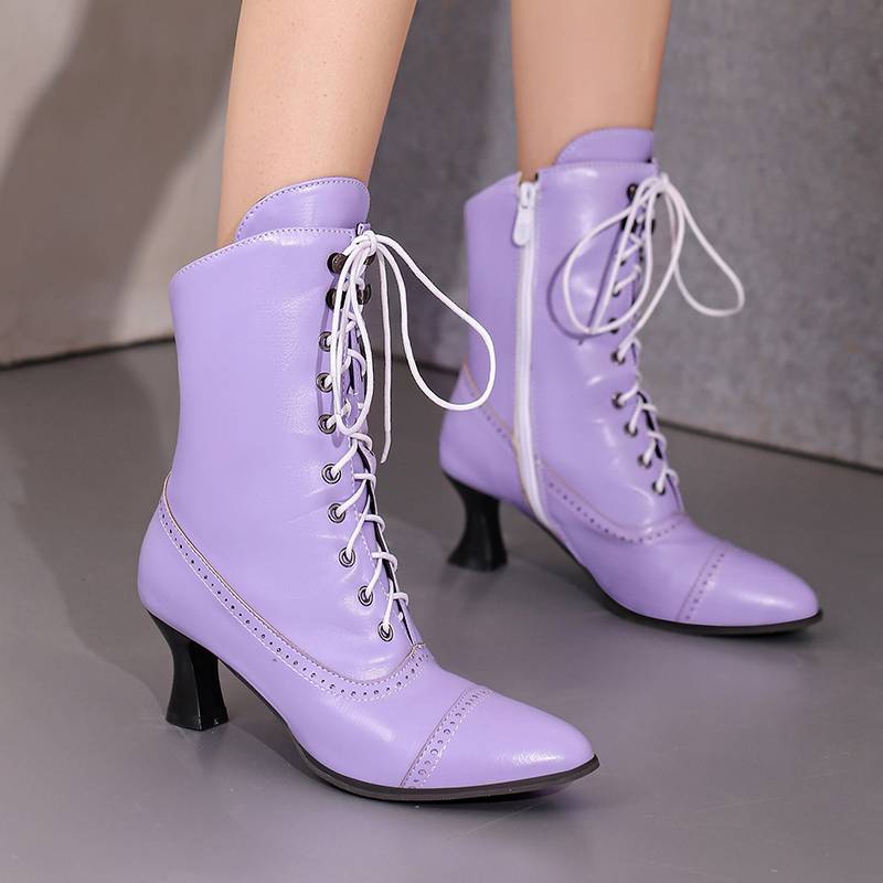 Krazing Pot Полиуретановые осенне-зимние туфли 47 размера 48 Ботинки Челси с острым носком на шнуровке сохраняющие тепло ботильоны