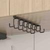 1PC Punch-free Kitchen Hook Rack Iron Double-row Hook Hanging Kitchen Utensil Rack Spoon And Shovel Rack Hanging Hook