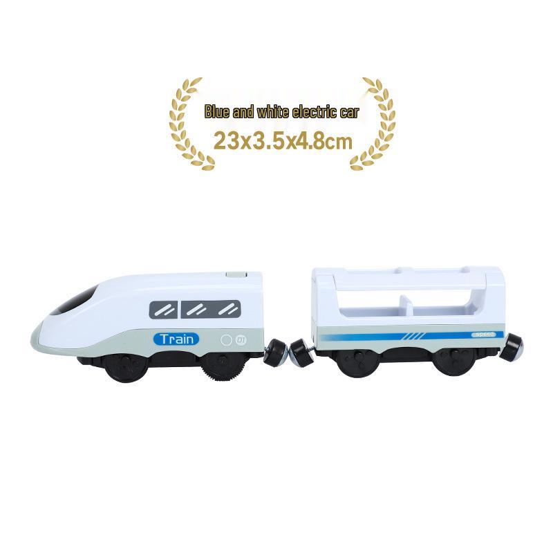 Магнитный Электрический Паровозик Игрушка для Детей - Совместим со Всеми Деревянными Дорожками