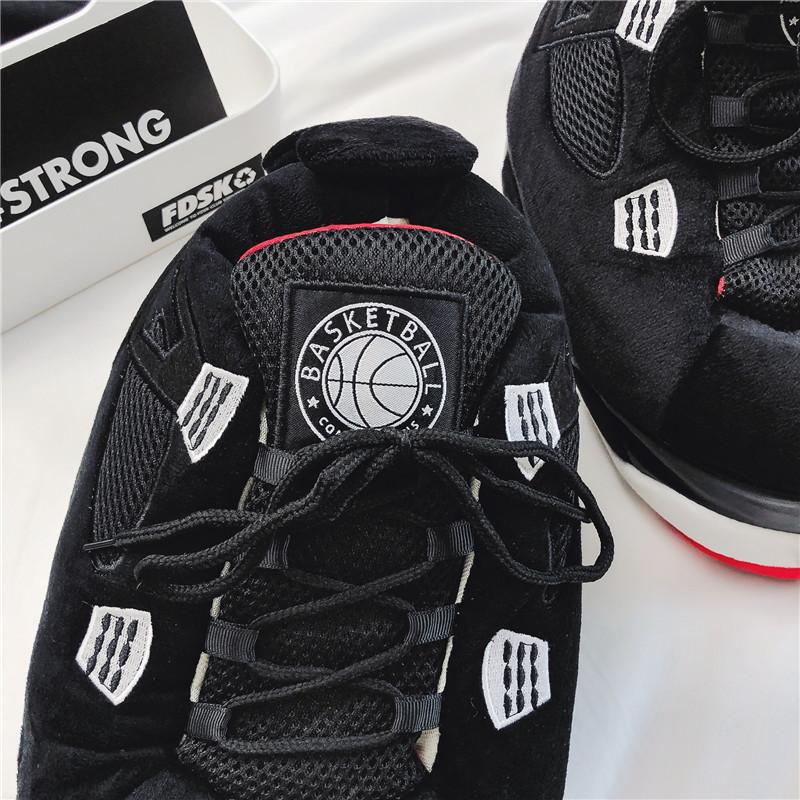 Зимние теплые домашние тапочки унисекс, женские домашние хлопковые туфли, универсальные забавные и интересные тапочки