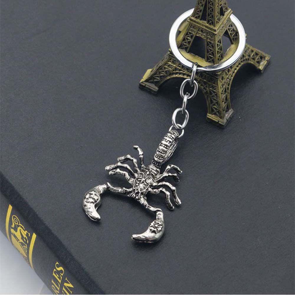 Men Bag Pendant Scorpion King Shape Animal Car Accessories Keyfob Key Rings Car Key Chain Keychain