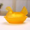 Candy Jar with Lid Chicken Shaped Vintage Decorative Candy Bowl Plastic Hen Nesting Candy Dish Kitchen Candy Organizer