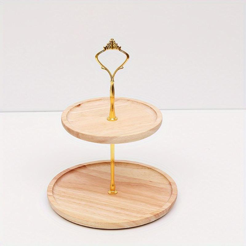 Украшения для десертного стола из цельного дерева, подставка для торта, витрина, тарелка с фруктами, поднос для закусок, многослойная тарелка с фруктами, деревянная полка