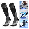 1 пара тепловых лыжных носков до колена, нескользящие манжеты, дышащие, износостойкие, влагоотводящие, спортивные носки для сноуборда