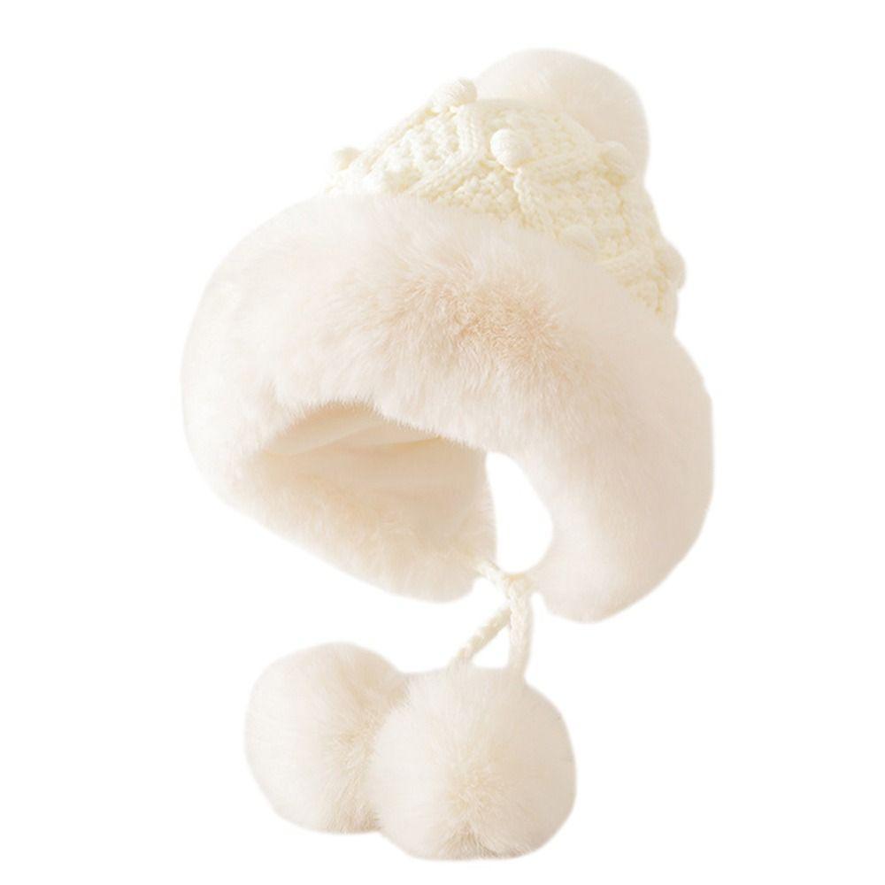 Windproof Skiing Cap Thicken Children Warm Cap Cute Ear Protection Hat  Outdoors