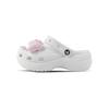 Classic Platform Clog EVA Pink Bow Small Fresh Cute Dog Versatile Classic Hole Shoes Unisex White