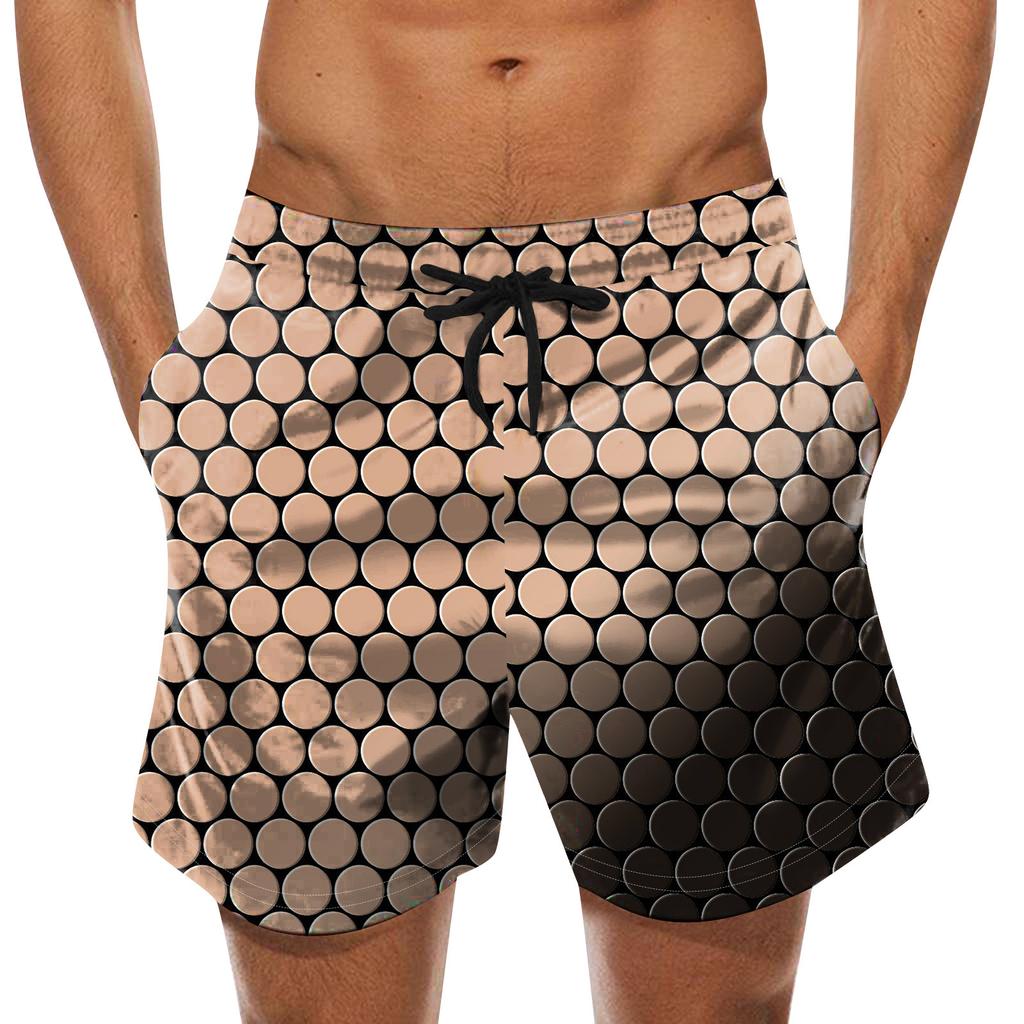 Fashion Men's Strapped Hawaiian Beach Fit Sport Casual Shorts Pants