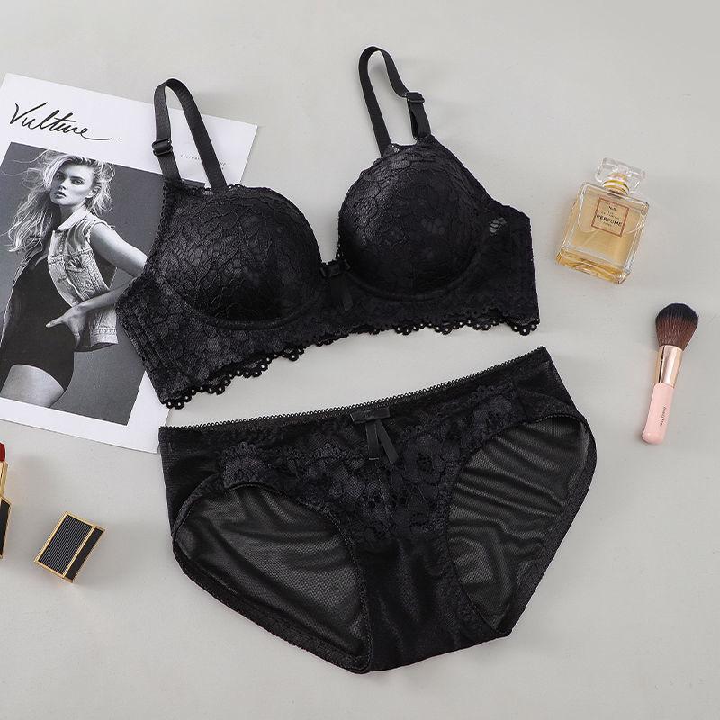 Комплект кружевного бюстгальтера пуш-ап для молодой девушки - Без косточек + Цельный вариант