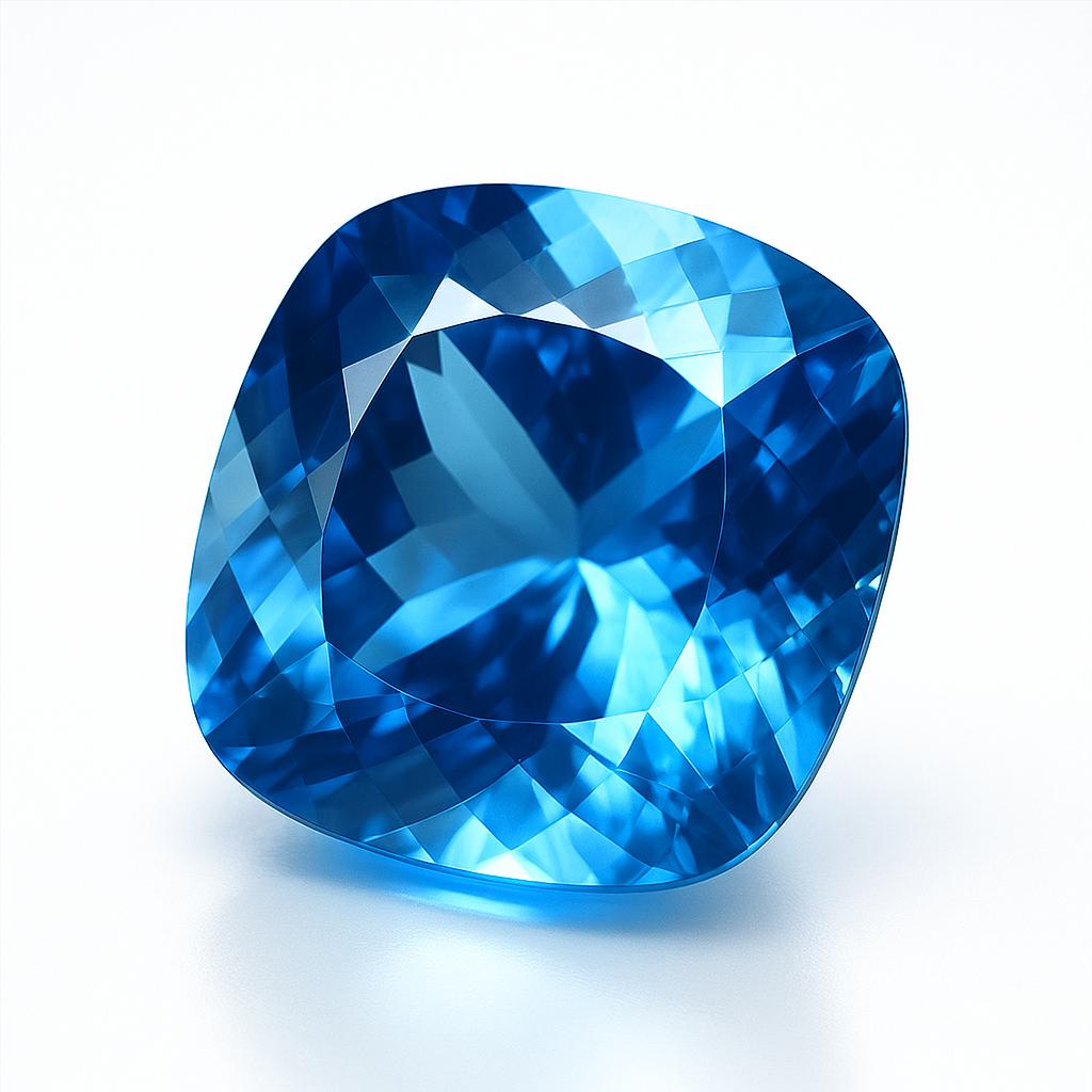 Natural Blue Sapphire Loose Gemstone 9 ct Flawless Ceylon Cushion Cut September Birthday Birthstone