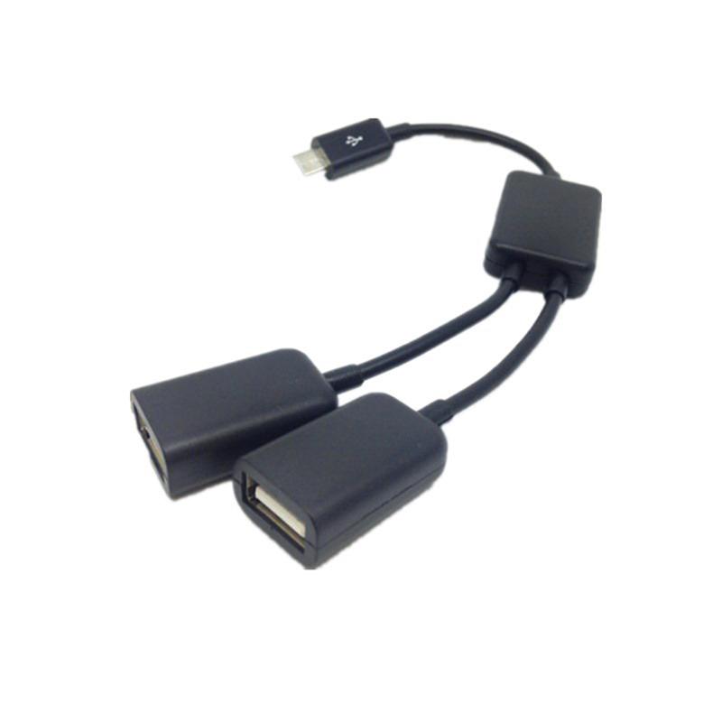 Двойной Micro Usb Otg Hub Host адаптер кабель для планшетного ПК и смартфона